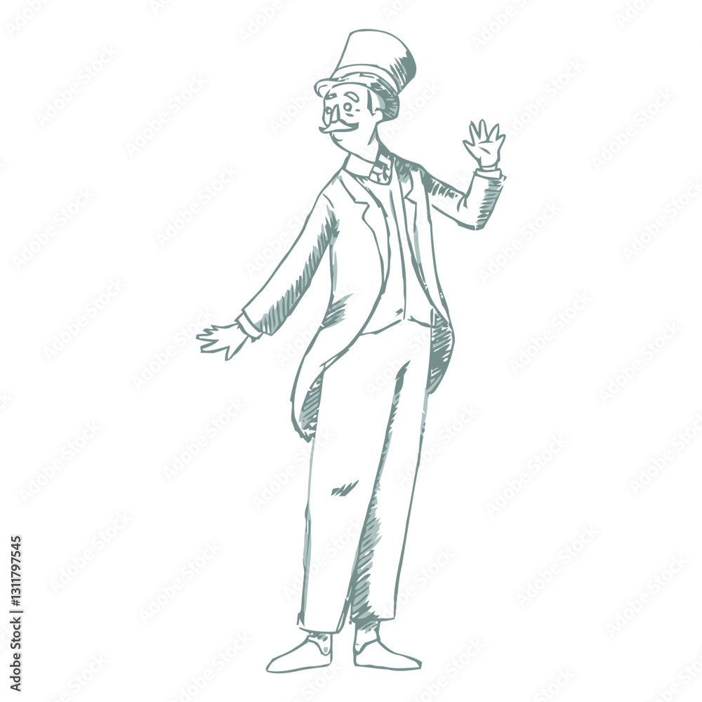hand drawn british gentelman.eps hand drawn british gentelman.eps