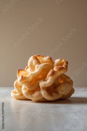 Brazilian Cheese Bread PÃ£o De Queijo Delicious Homemade Treat Close-up photo