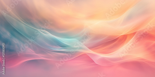 Wallpaper Mural Colorful pastel background with soft waves of light and color, creating an ethereal atmosphere. Backdrop for cosmetics, spa, perfume, beauty salon, florist shop. Torontodigital.ca