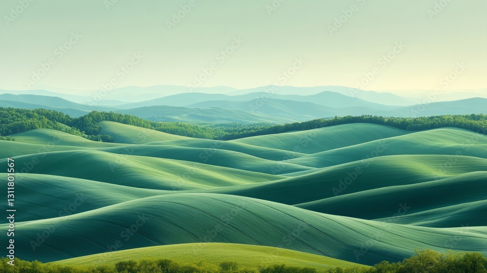 A close-up of a wind turbine blade turning against a backdrop of rolling green hills A close-up of a wind turbine blade turning against a backdrop of rolling green hills