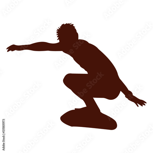 surfing board squat