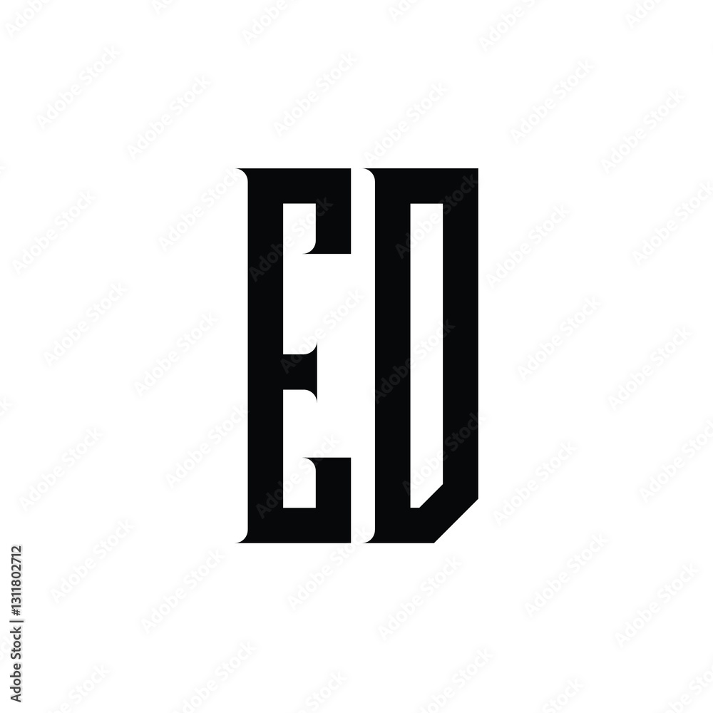 ED monogram logo design letter text name symbol monochrome logotype alphabet character simple logo ED monogram logo design letter text name symbol monochrome logotype alphabet character simple logo