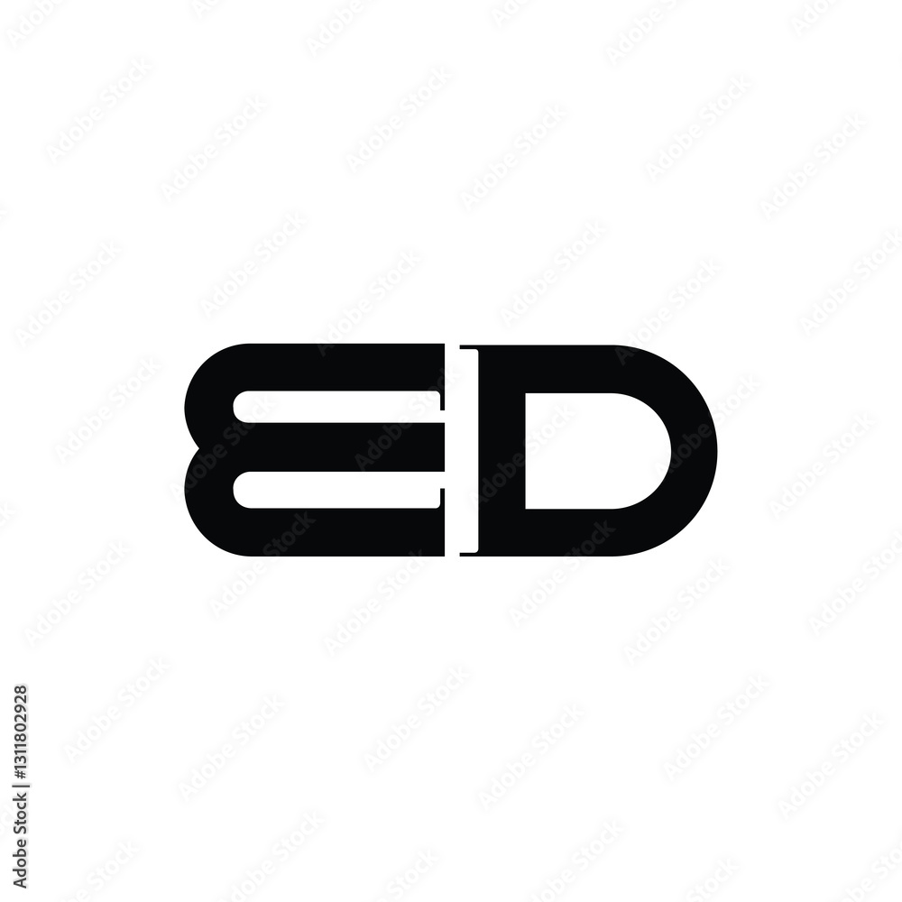 ED monogram logo design letter text name symbol monochrome logotype alphabet character simple logo ED monogram logo design letter text name symbol monochrome logotype alphabet character simple logo