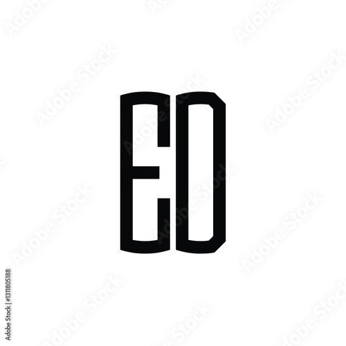 Free Download ED monogram logo design letter text name symbol monochrome logotype alphabet character simple logo - GFXLoad