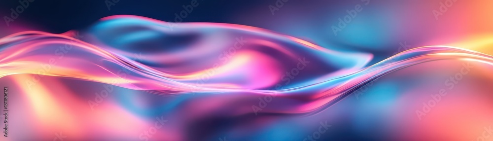 Iridescent abstract backdrop with smooth blur and glowing highlights, futuristic and elegant Iridescent abstract backdrop with smooth blur and glowing highlights, futuristic and elegant