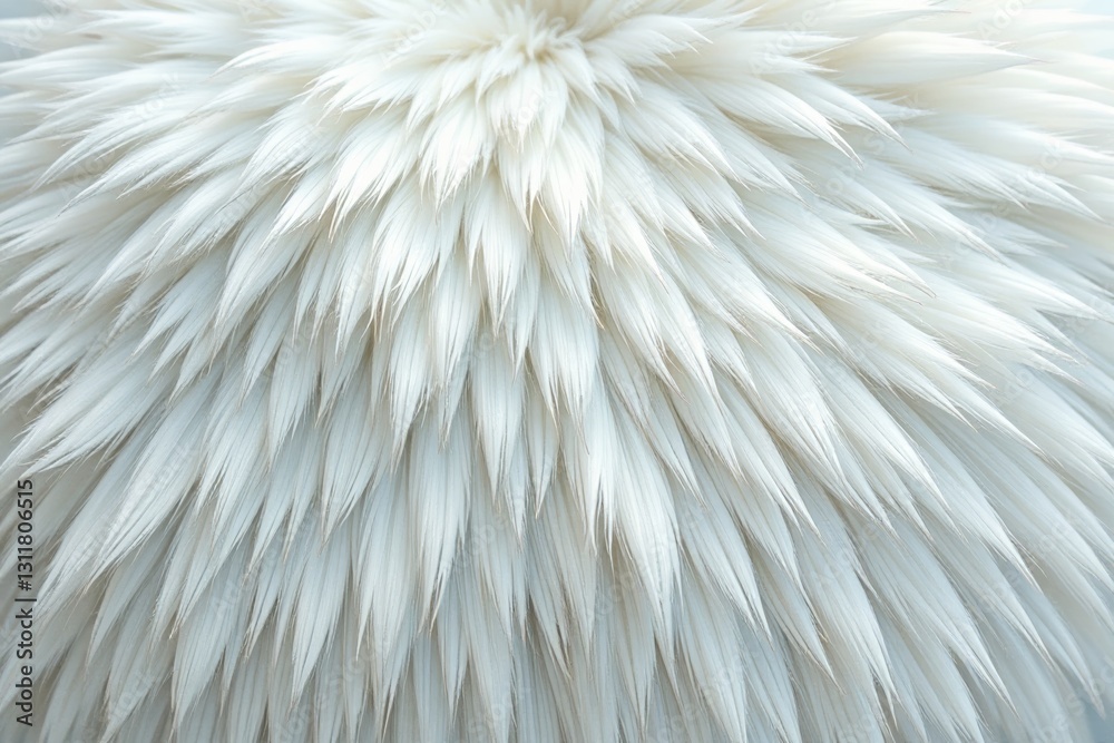 Fototapeta premium a close up of a white bird with a very long feather