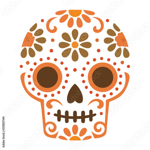 Day of the Dead Sugar Skull Illustration