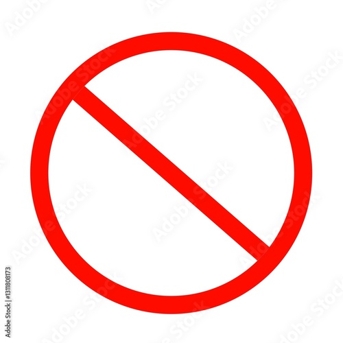 Free Download The red prohibition symbol with diagonal lines is used as a warning or prohibition sign in various contexts such as traffic, regulations, and safety. - GFXLoad