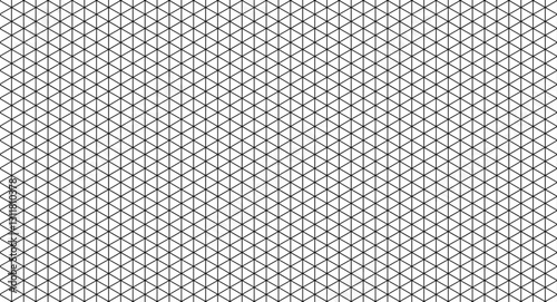 Isometric grid seamless pattern template. ideal for creating geometric designs. Vector illustration.