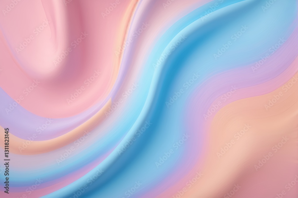 Fototapeta premium abstract background of a colorful wavy design with a soft pastey color