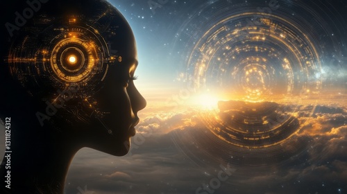 The echo of the human mind in the cosmic expanse. 1