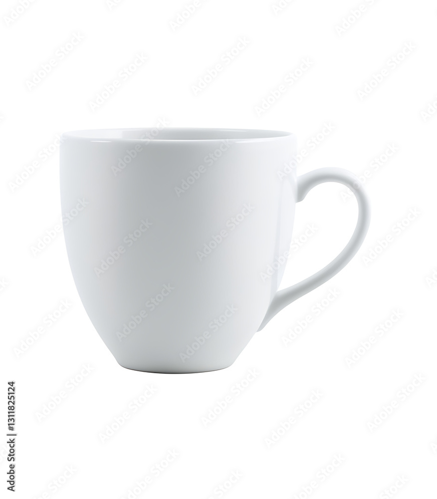 Obraz premium white cup isolated on white