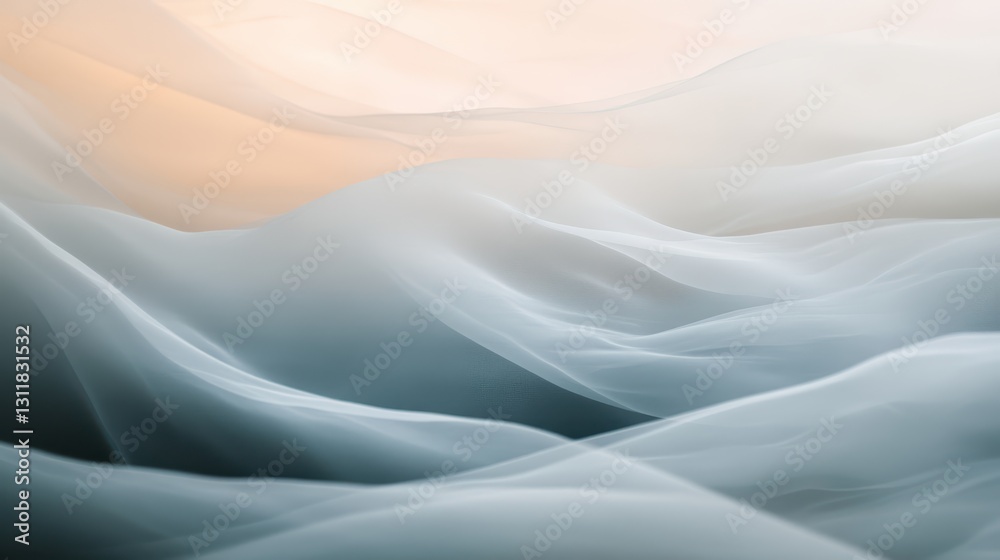 Obraz premium Dreamy abstract backdrop with blurred natural gradients and organic movement