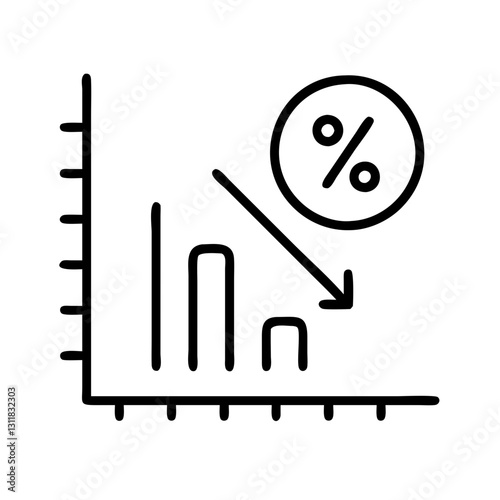 confidence interval icon, confidence interval line art - simple line art of confidence interval, perfect for confidence interval logos and icons