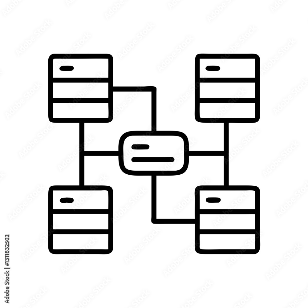 data cluster icon, data cluster line art - simple line art of data cluster, perfect for data cluster logos and icons data cluster icon, data cluster line art - simple line art of data cluster, perfect for data cluster logos and icons