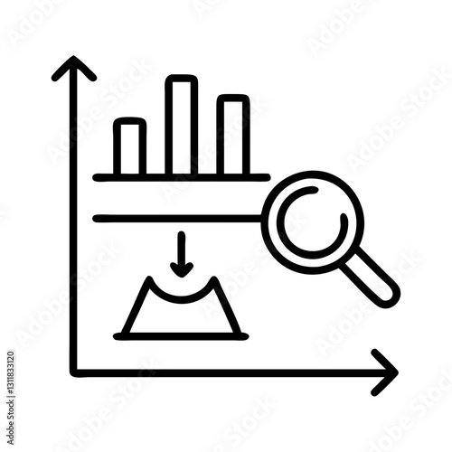 hypothesis testing icon, hypothesis testing line art - simple line art of hypothesis testing, perfect for hypothesis testing logos and icons