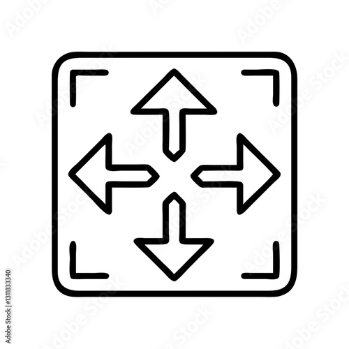 median icon, median line art - simple line art of median, perfect for median logos and icons