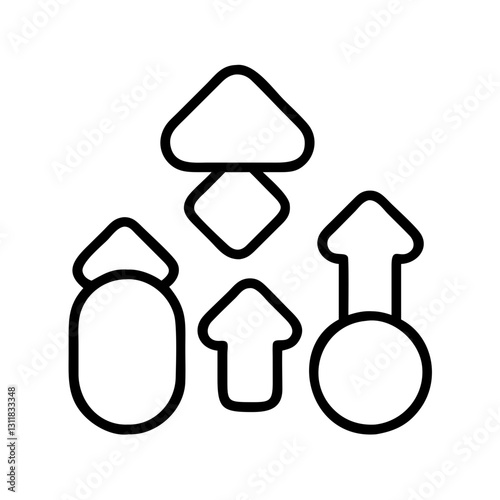 median icon, median line art - simple line art of median, perfect for median logos and icons