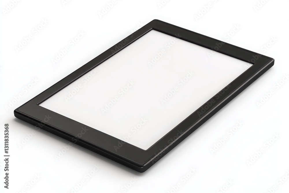 3d e-reader device design isolated on white background 3d e-reader device design isolated on white background