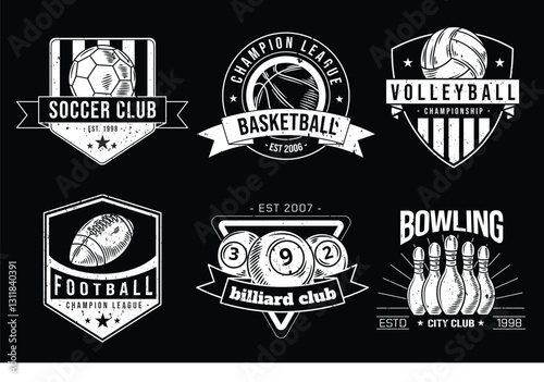 Hand Drawn Sport Badge Logo