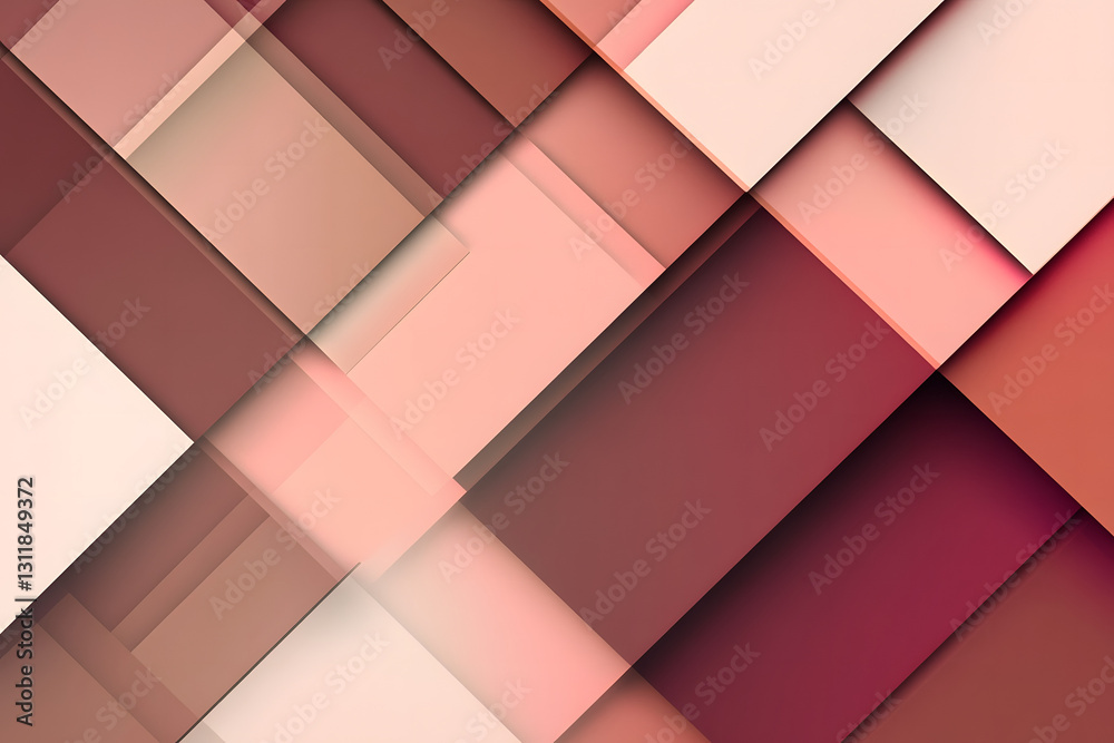 Abstract Geometric Background Overlapping Red and Beige Shapes Abstract Geometric Background Overlapping Red and Beige Shapes
