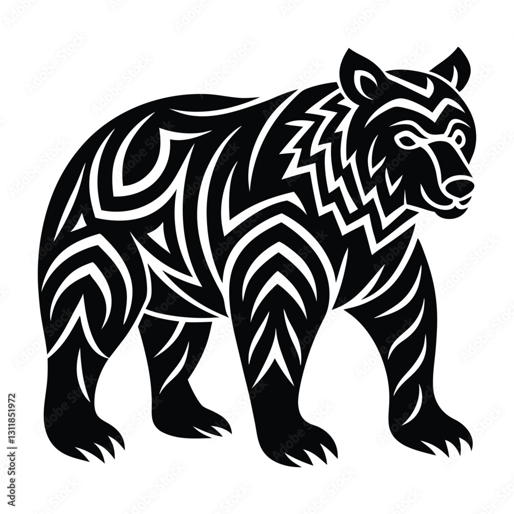 Fototapeta premium bear icon vector image 