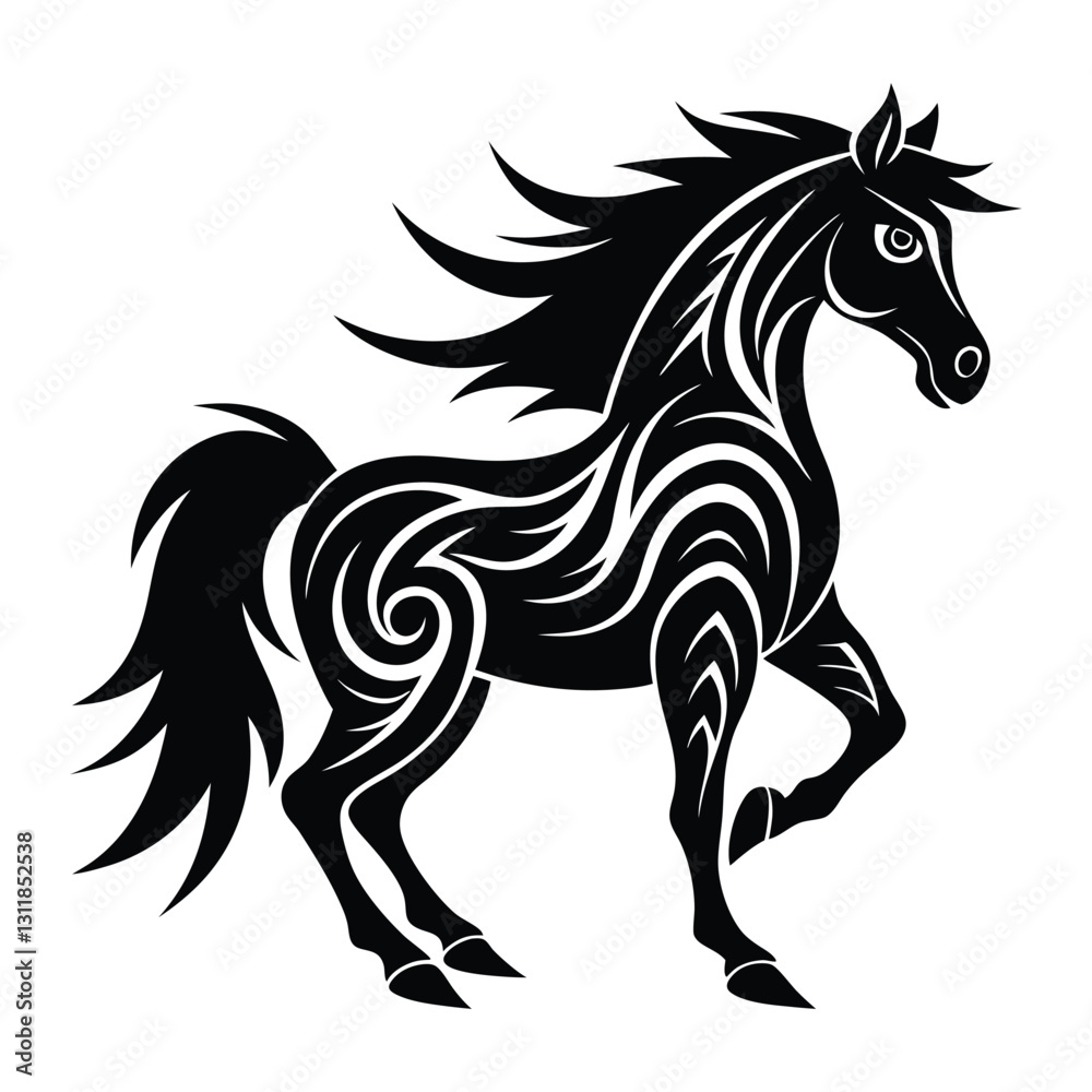 Obraz premium horse vector illustration