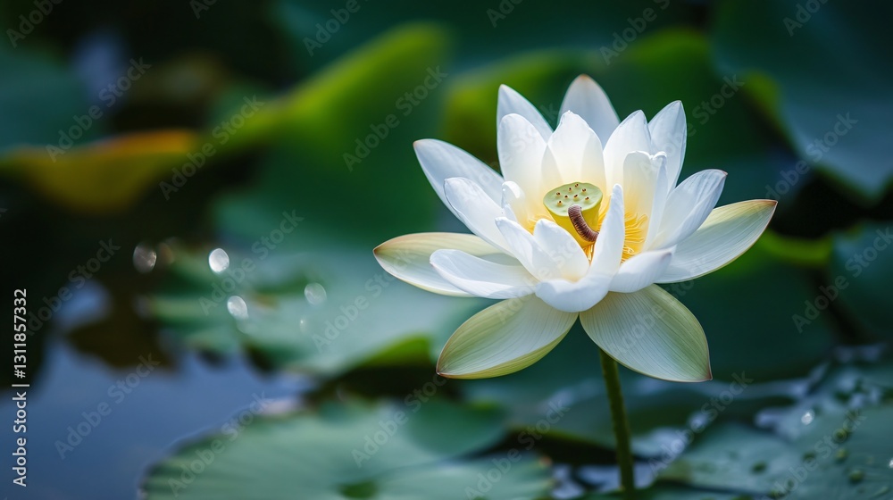 Blooming White Lotus Flower Usage Blooming White Lotus Flower Usage