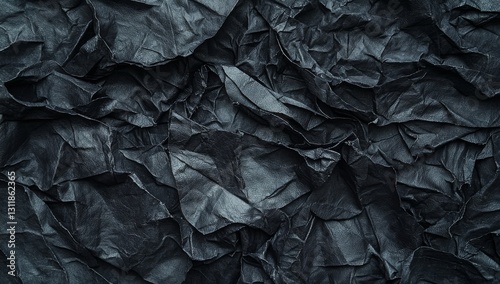 A focused shot of a textured black leather featuring a diamond stitch design and small golden studs, producing a dark, elegant, luxurious, and sexy visual setting