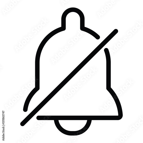 mute bell icon