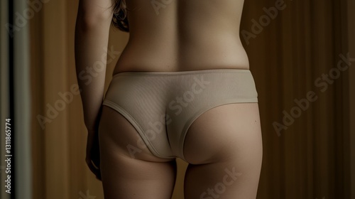 Ultra-realistic translucent shapewear models are displayed in front of the ey...