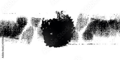 Subtle halftone vector texture overlay. Monochrome abstract splattered background. vector ilustrator