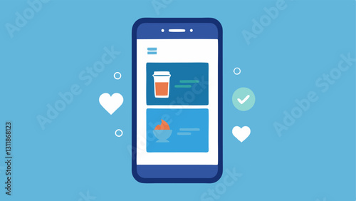 Wellness Reminders A smartphone displaying push notifications for wellness reminders like Time for a break and Drink water popping up.