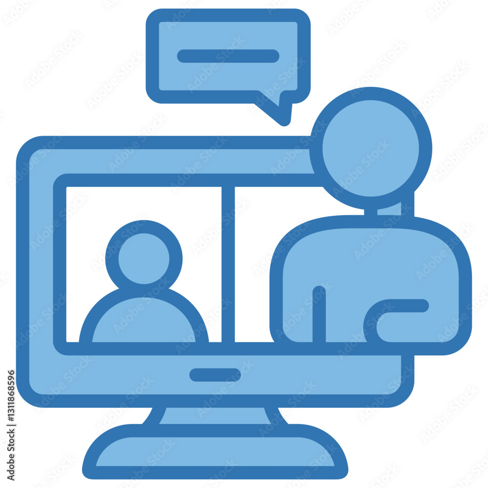 Online Meeting Icon Online Meeting Icon