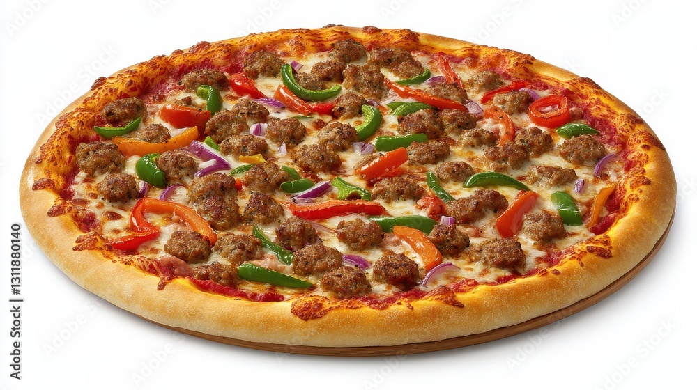 Supreme Pizza with Sausage, Peppers, and Onions Supreme Pizza with Sausage, Peppers, and Onions