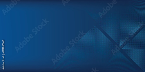 Dark blue background. Modern lines curves abstract presentation background. Luxury paper cut background.