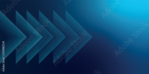 Dark blue background. Modern lines curves abstract presentation background. Luxury paper cut background.