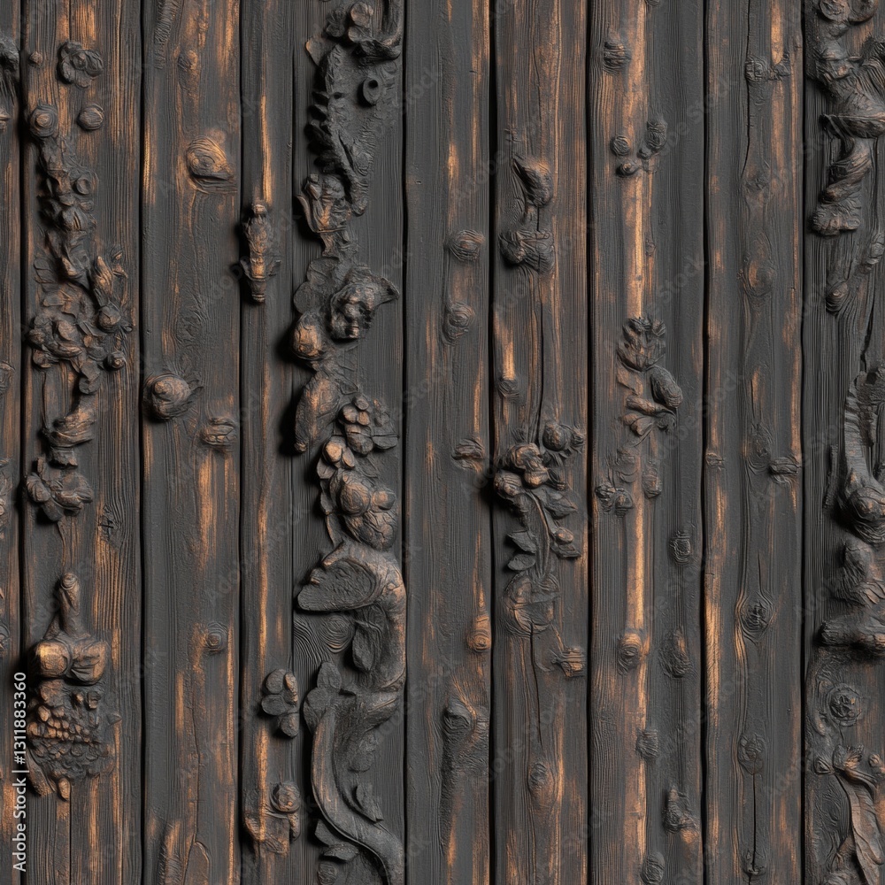 Seamless Sturdy wooden wall constructed with multiple layers of wood panels showcasing craftsmanship and natural beauty Seamless Sturdy wooden wall constructed with multiple layers of wood panels showcasing craftsmanship and natural beauty