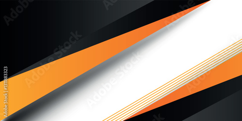 stylish geometric wide banner design. Vector illustrator