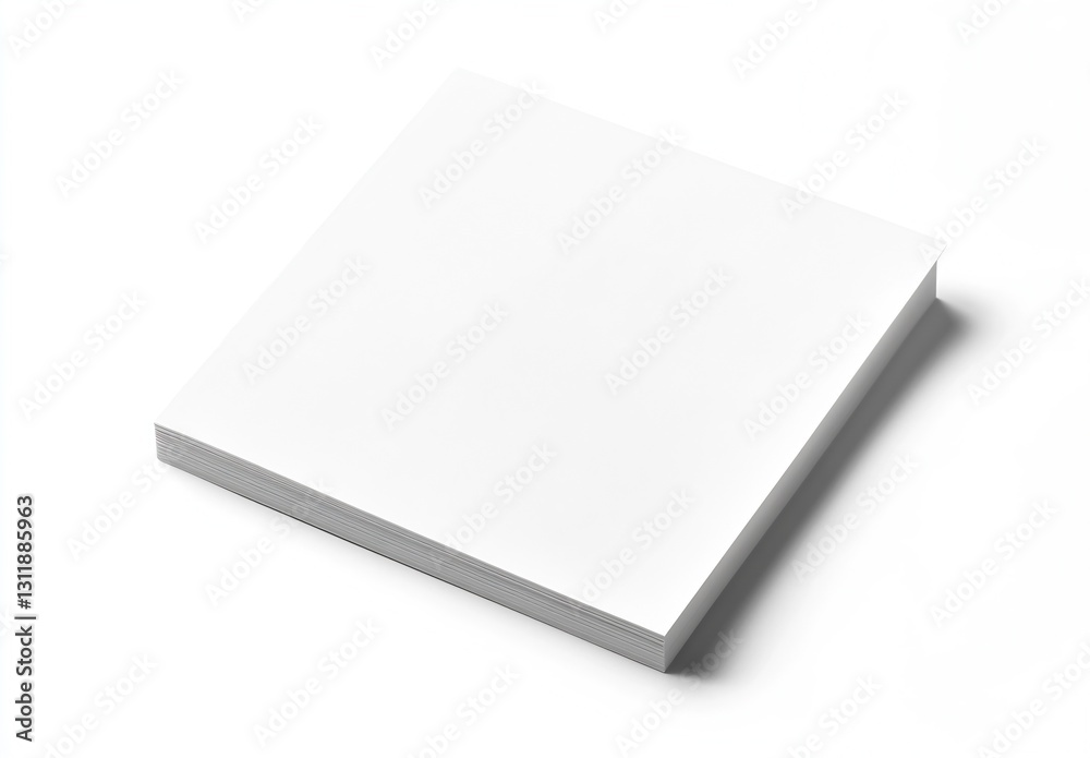Stack of Blank White Paper Sheets Perfect for Printing and Creative Projects : Generative AI Stack of Blank White Paper Sheets Perfect for Printing and Creative Projects : Generative AI