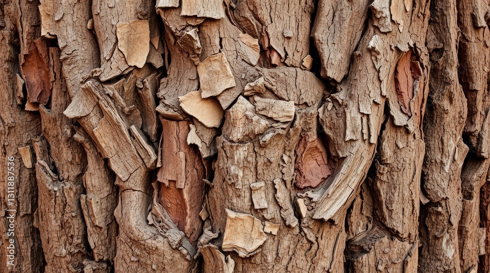 Intricate Bark Texture Displaying Natural Wood Patterns and Organic Formations Intricate Bark Texture Displaying Natural Wood Patterns and Organic Formations