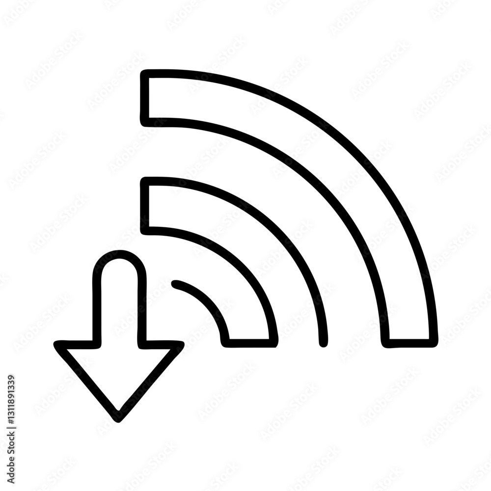 low bandwidth icon, low bandwidth line art - simple line art of low bandwidth, perfect for low bandwidth logos and icons low bandwidth icon, low bandwidth line art - simple line art of low bandwidth, perfect for low bandwidth logos and icons