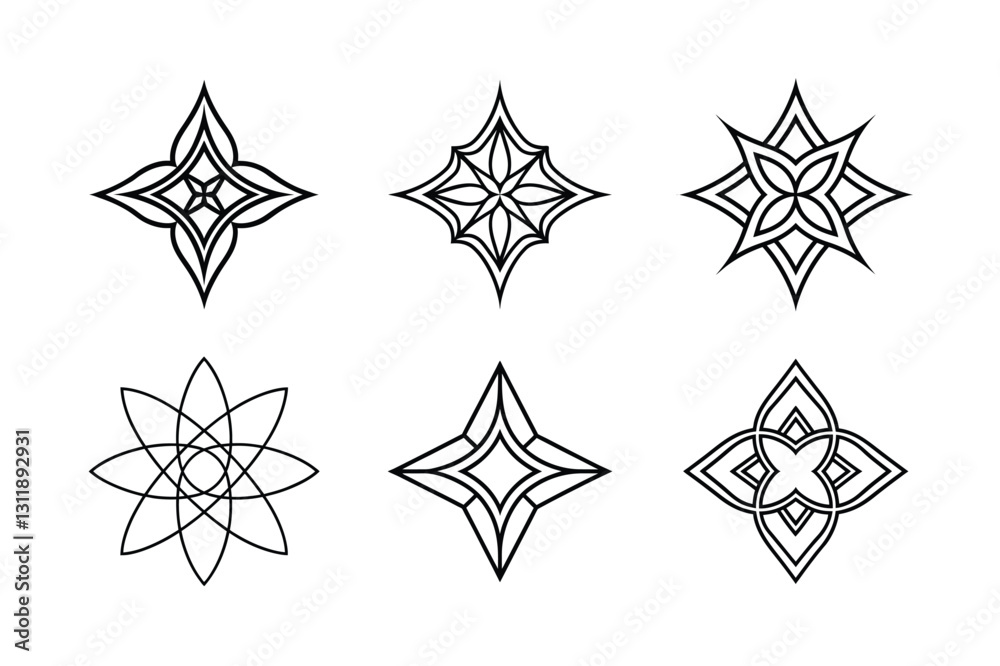 Futuristic Ornamental Vector. Futuristic Ornamental Vector.