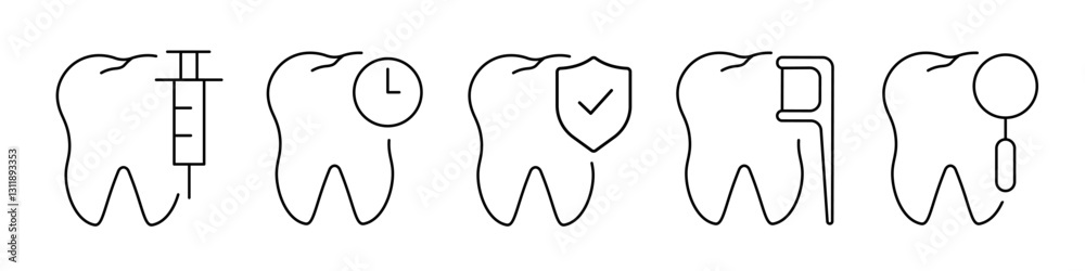 dental icon. tooth icon set dental icon. tooth icon set