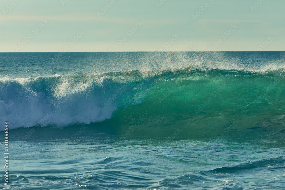 Crashing Ocean Wave in Sunlight Crashing Ocean Wave in Sunlight