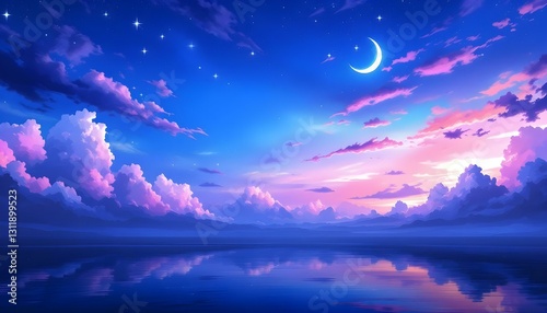 Twilight Over Water