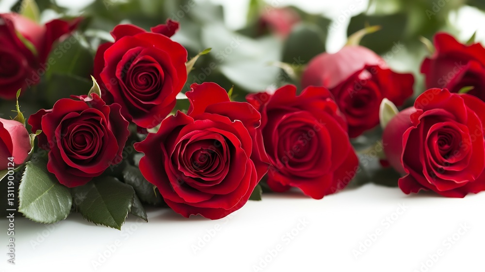 Stunning Deep Red Roses Arrangement Perfect for Any Occasion : Generative AI Stunning Deep Red Roses Arrangement Perfect for Any Occasion : Generative AI