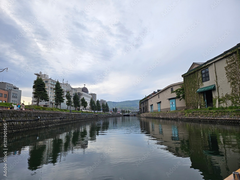 Fototapeta premium 일본 북해도의 오타루 운하