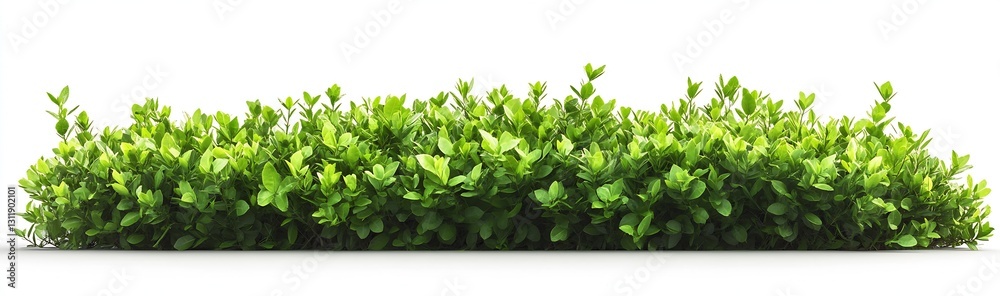 Lush Green Shrub Border Perfect for Landscape and Garden Design with Natural Brightness : Generative AI Lush Green Shrub Border Perfect for Landscape and Garden Design with Natural Brightness : Generative AI