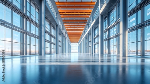 Modern residential steel construction with reinforced columns, built to withstand extreme weather, ultra-detailed rendering